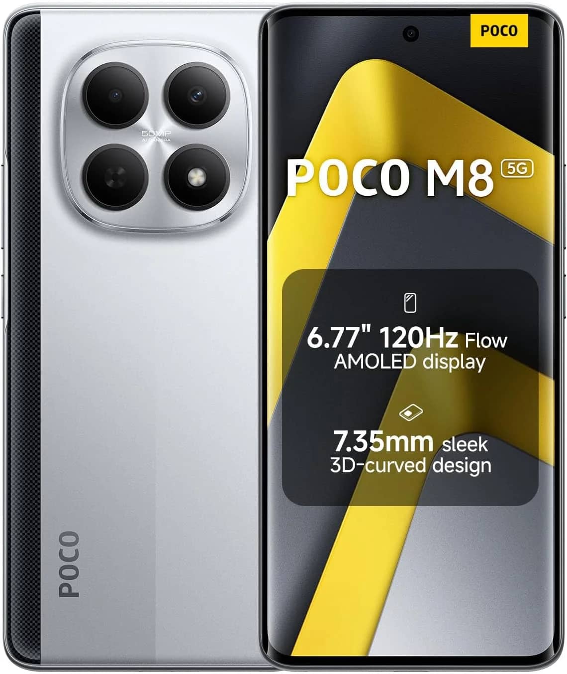 Xiaomi POCO M8 5G Cell Phones Green 512GB Unlocked New