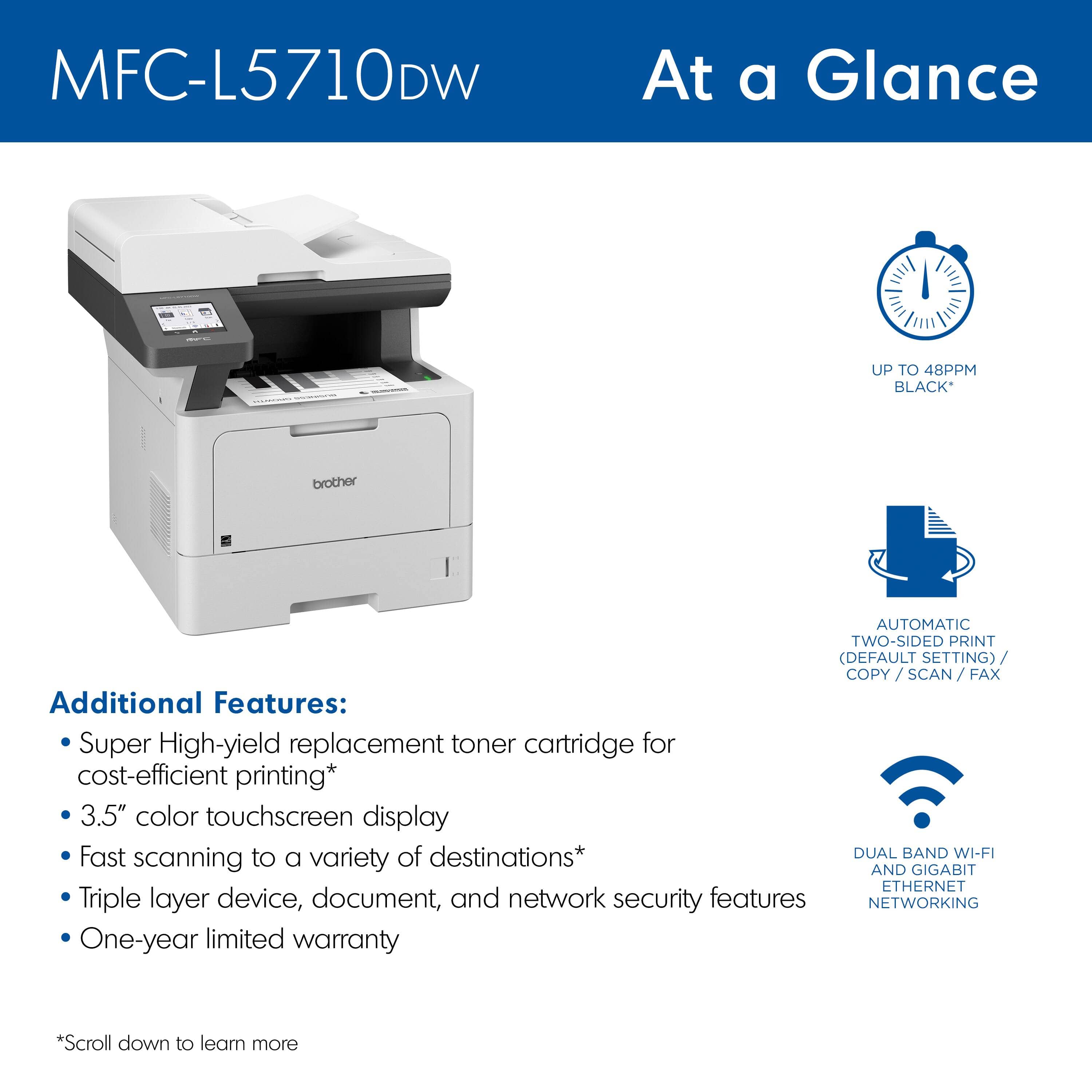 Brother MFC-L5710DW Printers New