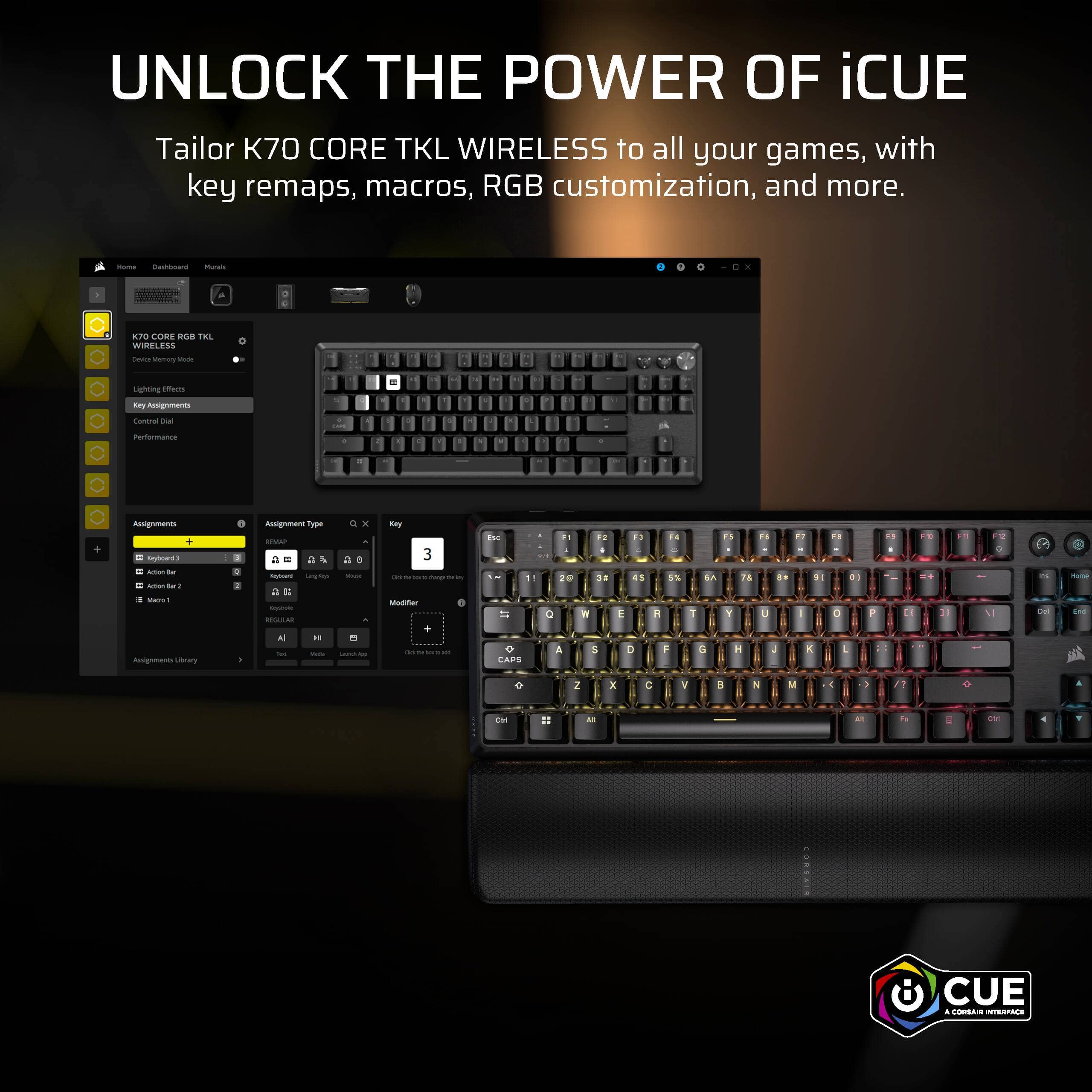 Corsair K70 CORE Keyboards New Gray