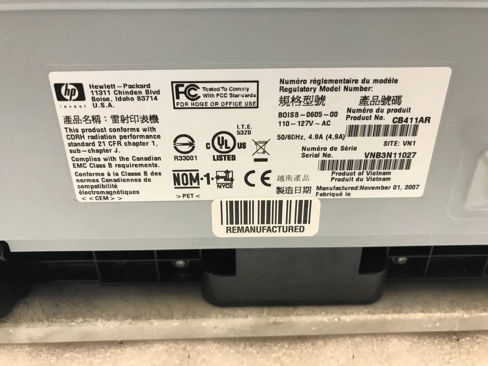 HP CB411AR Printers Used - Good