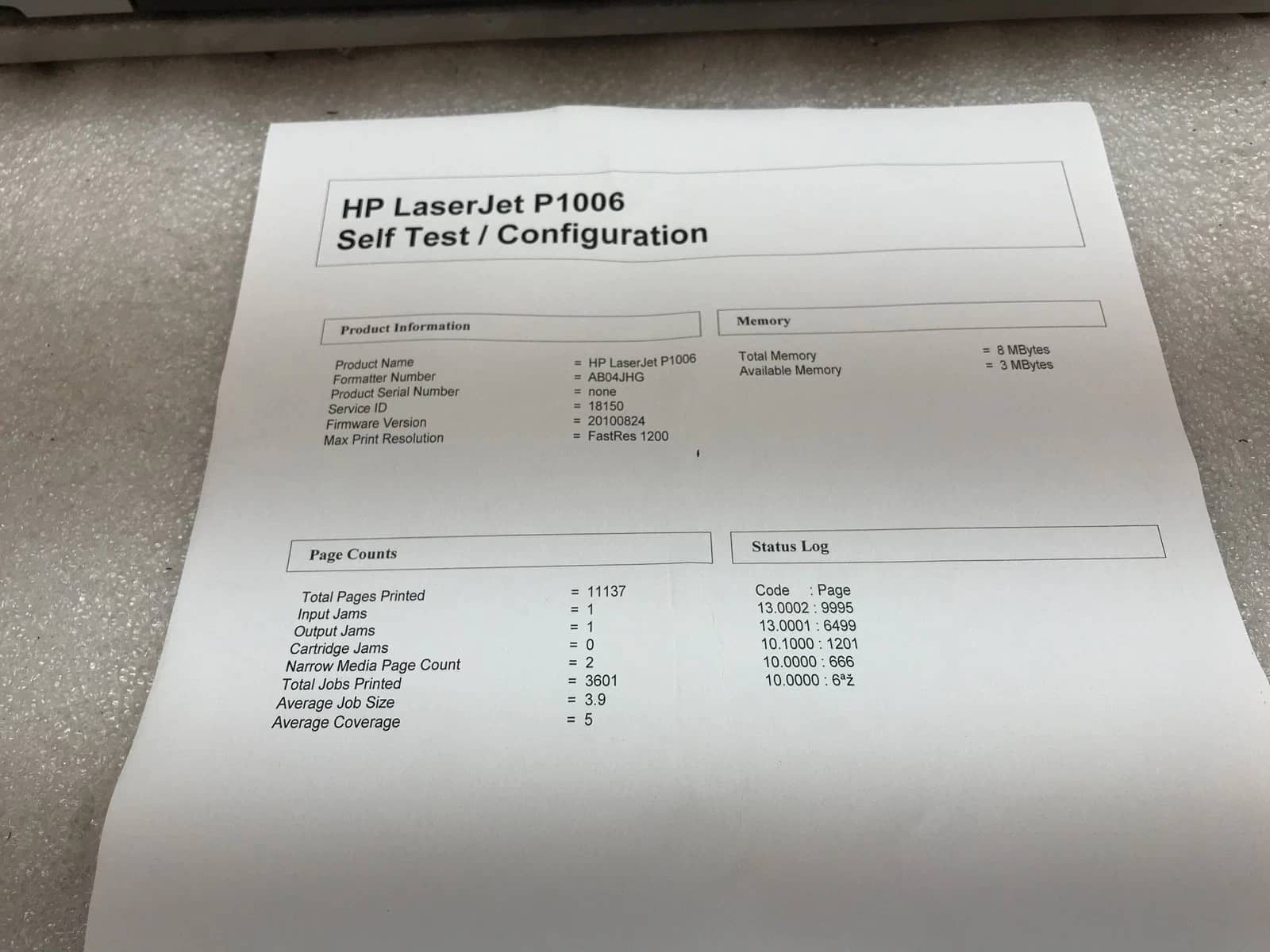 HP CB411AR Printers Used - Good