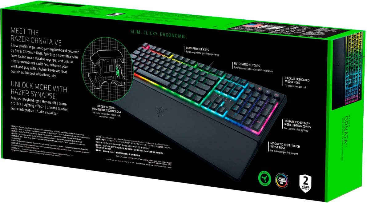 Razer Ornata V3 Keyboards New Black