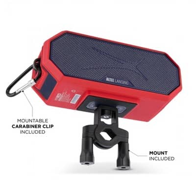 Altec Lansing HydraBlast Portable Bluetooth Speakers Red New