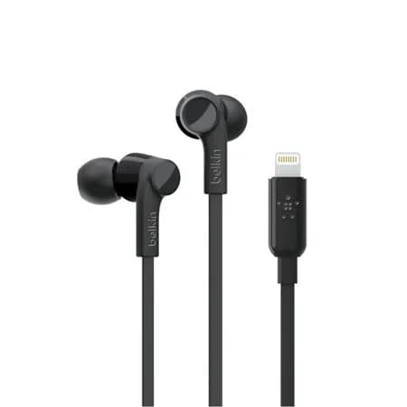 Belkin SoundForm Lightning Headphones & Earbuds Black New