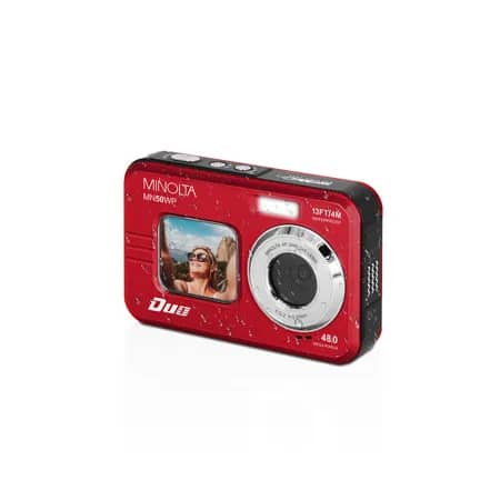 Minolta MN50WP 48MP 5K Ultra HD Dual LCD Digital Cameras Red New Body Only