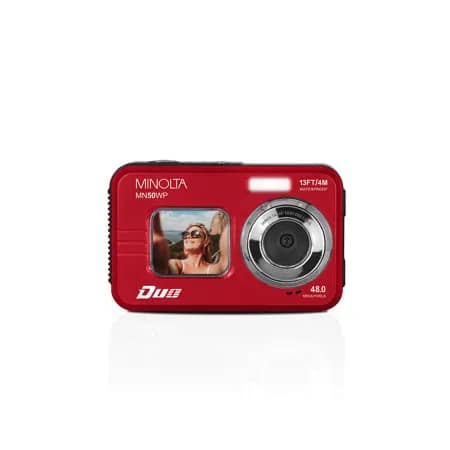 Minolta MN50WP 48MP 5K Ultra HD Dual LCD Digital Cameras Red New Body Only