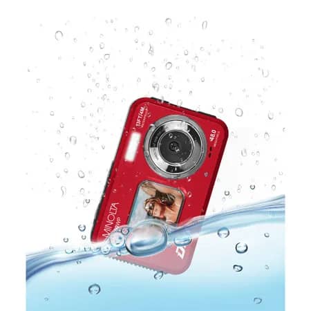 Minolta MN50WP 48MP 5K Ultra HD Dual LCD Digital Cameras Red New Body Only