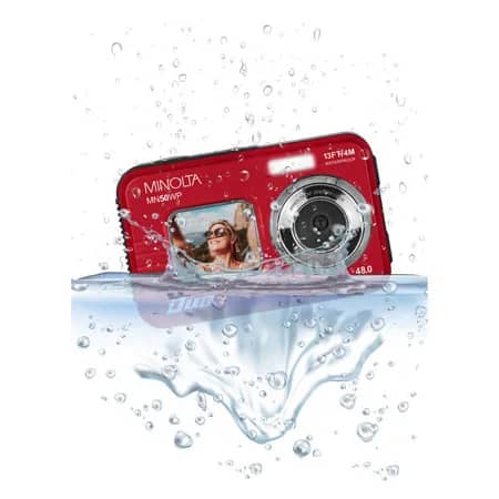 Minolta MN50WP 48MP 5K Ultra HD Dual LCD Digital Cameras Red New Body Only