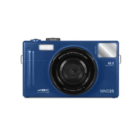Minolta MND25 48MP 4K Ultra HD Wi-Fi 3.0 Digital Cameras Blue New Body Only