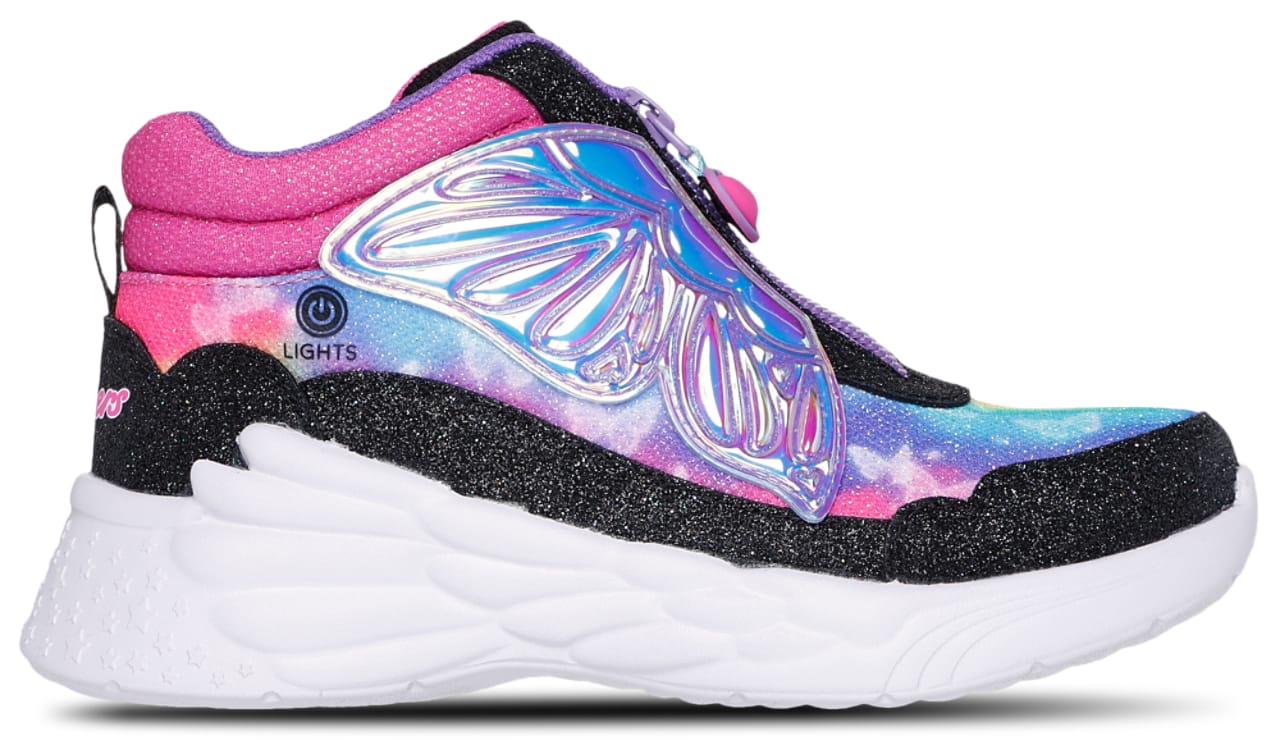 Skechers Dream Racer Butterfly Express Sneaker Black 2.5 New