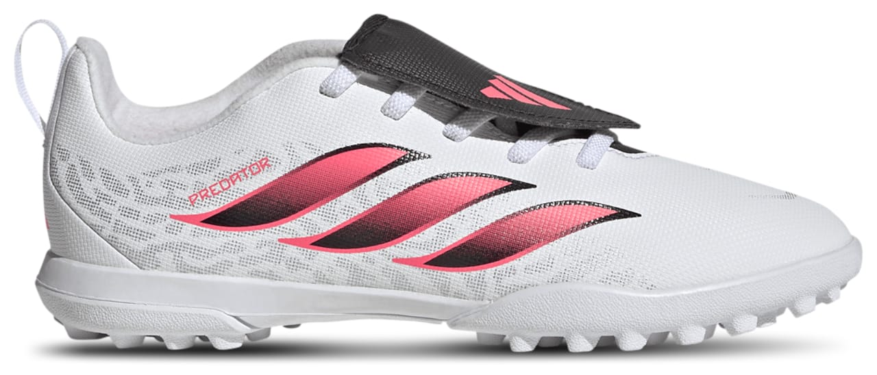 Adidas Predator Club Fold-Over Tongue Elastic Lace Turf Sneaker White 4.5 New