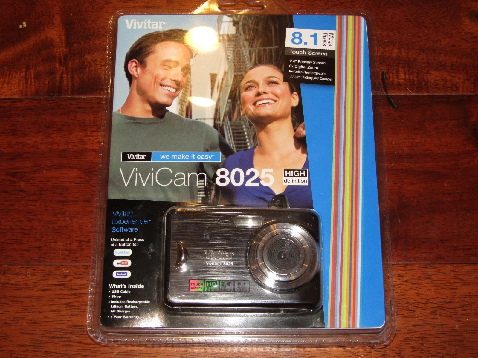 Vivitar ViviCam 8025 Digital Cameras Black New Body Only