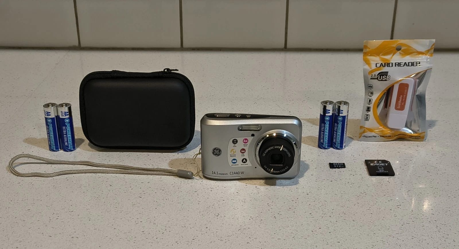 GE A1455 Digital Cameras Red Used - Good Body Only
