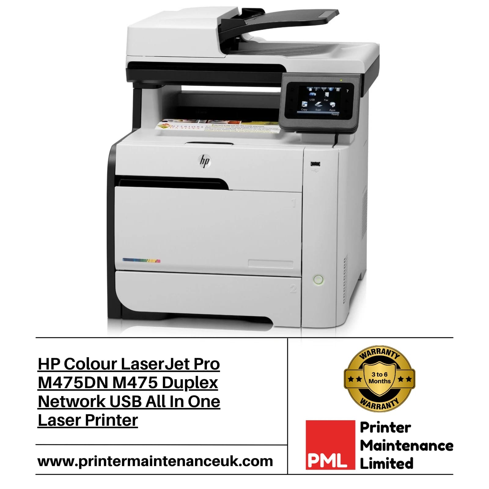 HP M475dn Printers Refurbished - Excellent