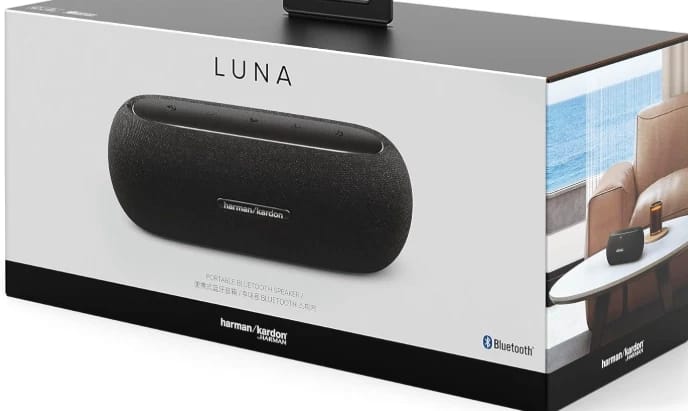Harman Kardon Luna Portable Bluetooth Speakers Gray New