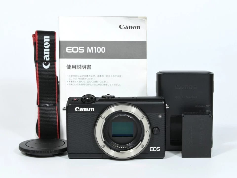 Canon EOS M100 Digital Cameras White New w/ 15-45mm Kit