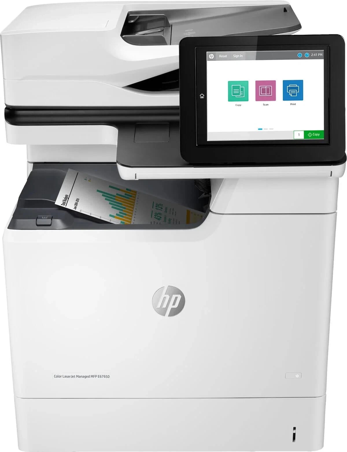 HP Color LaserJet Managed MFP E67650dh Printers Open-Box Excellent