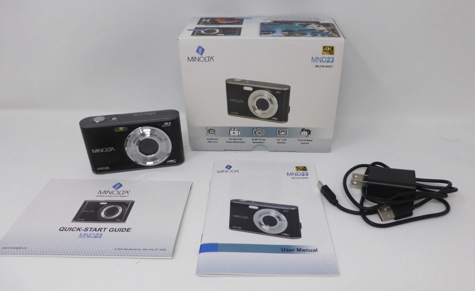 Minolta MND23 Digital Cameras Blue New Body Only