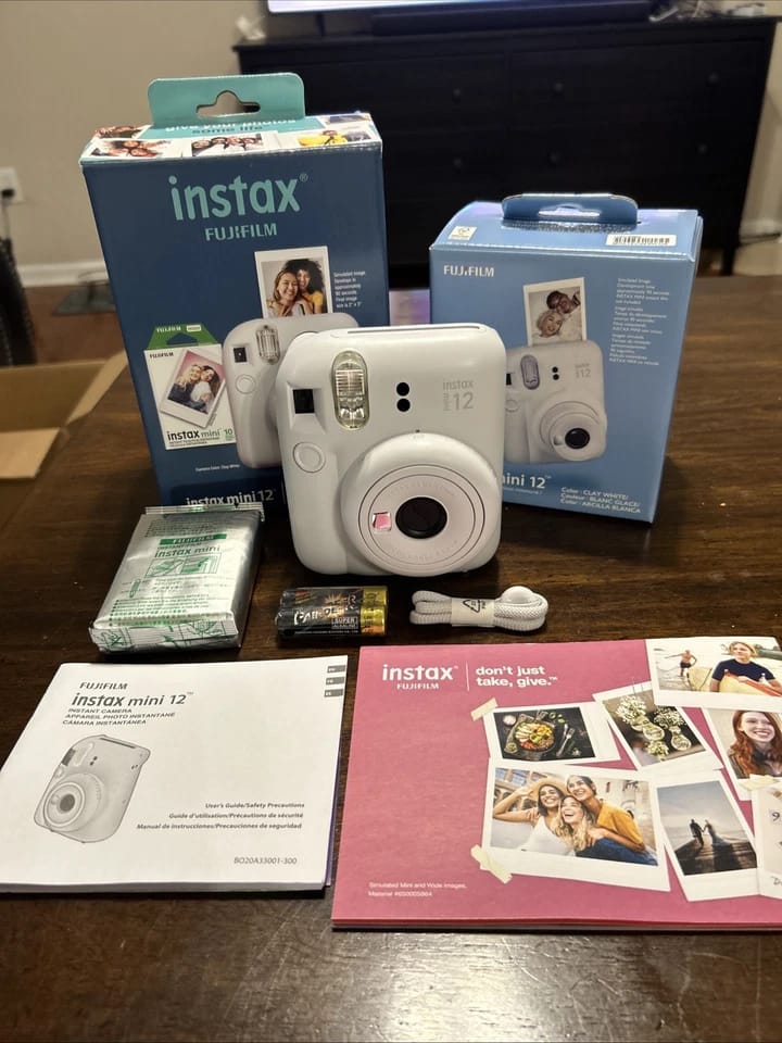 Fujifilm INSTAX mini 12 Digital Cameras Purple New Body Only