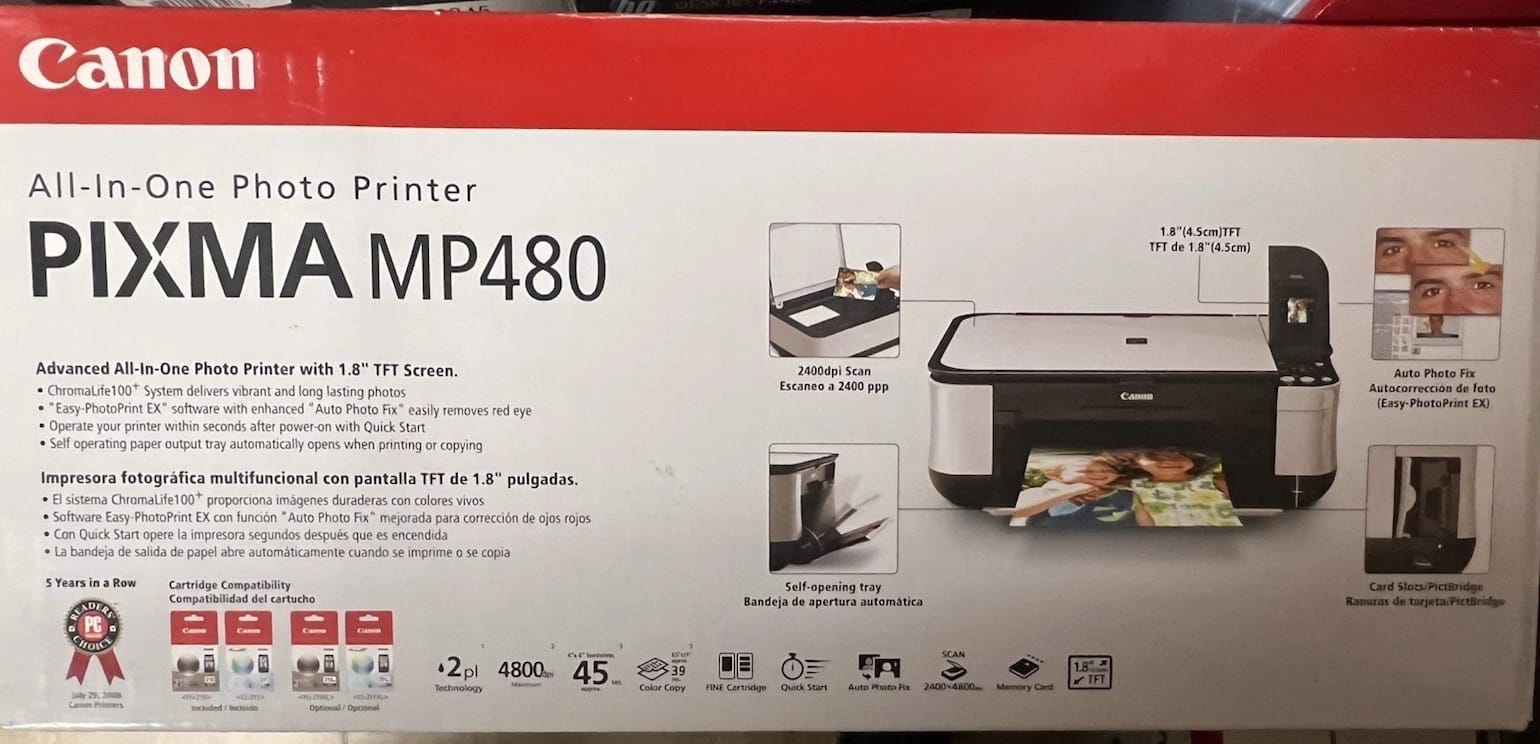 Canon Pixma MP480 Printers New