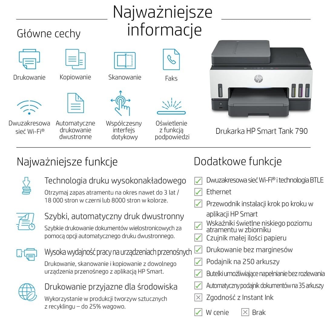 HP Smart Tank 790 Printers New