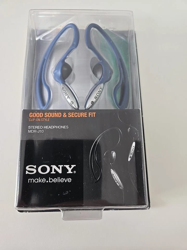 Sony MDR-J10 Headphones & Earbuds Blue New