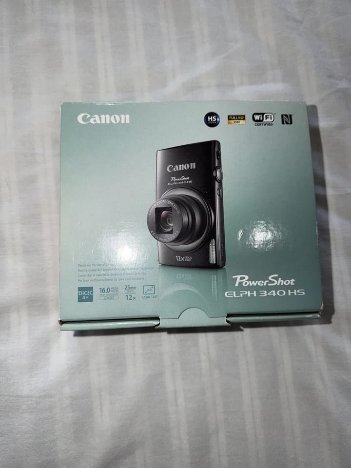Canon PowerShot ELPH 340 HS Digital Cameras Silver New Body Only