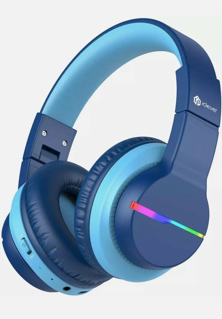 iClever BTH12-Blue Headphones & Earbuds New