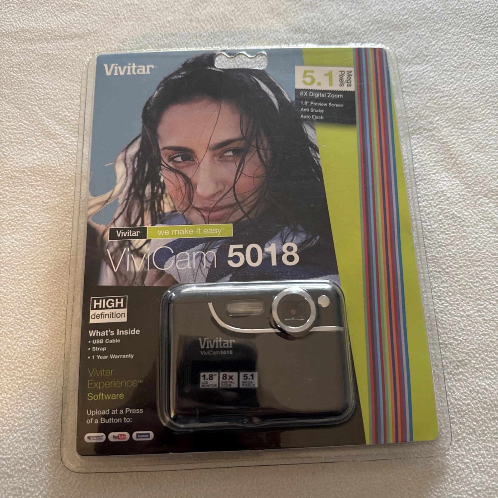 Vivitar Vivicam 5018 Digital Cameras Purple New Body Only