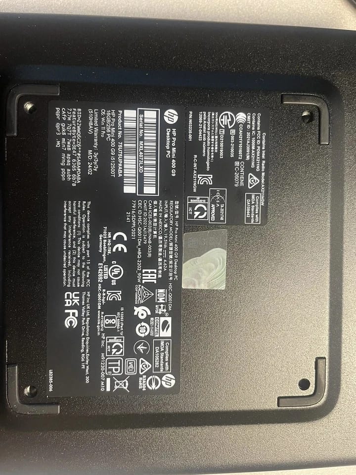 HP Pro Mini 400 G9 Computers