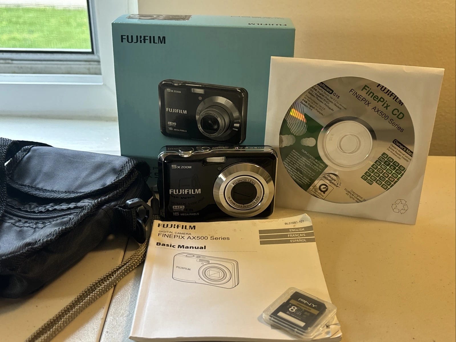 Fujifilm AX500 Digital Cameras Red New Body Only