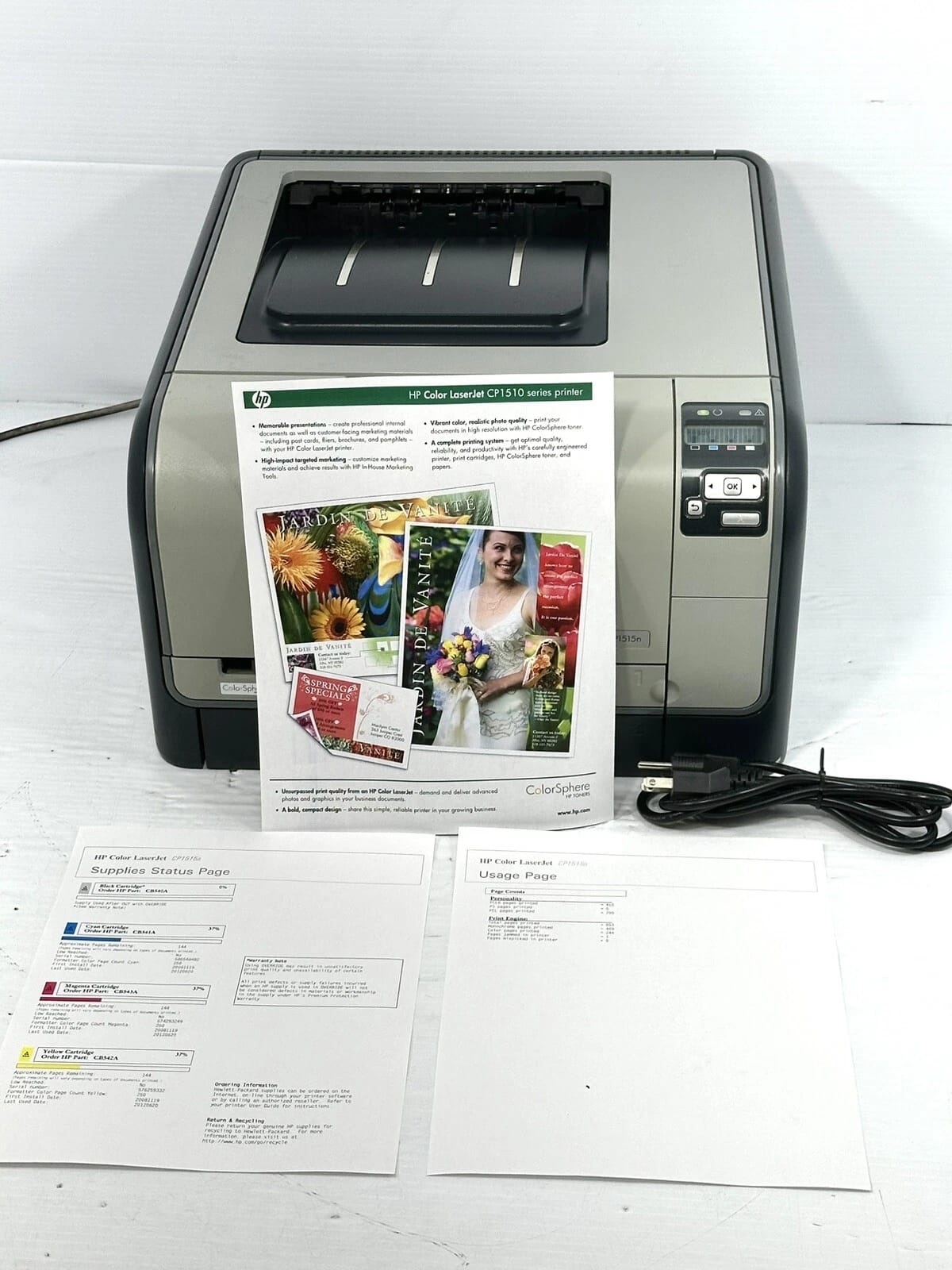 HP LaserJet CP1515n Printers Used - Good