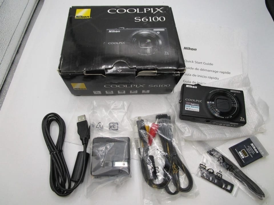 Nikon COOLPIX S6100 Digital Cameras Silver New Body Only
