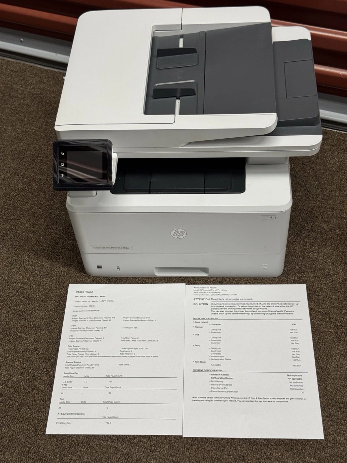 HP MFP 4101FDW Printers New