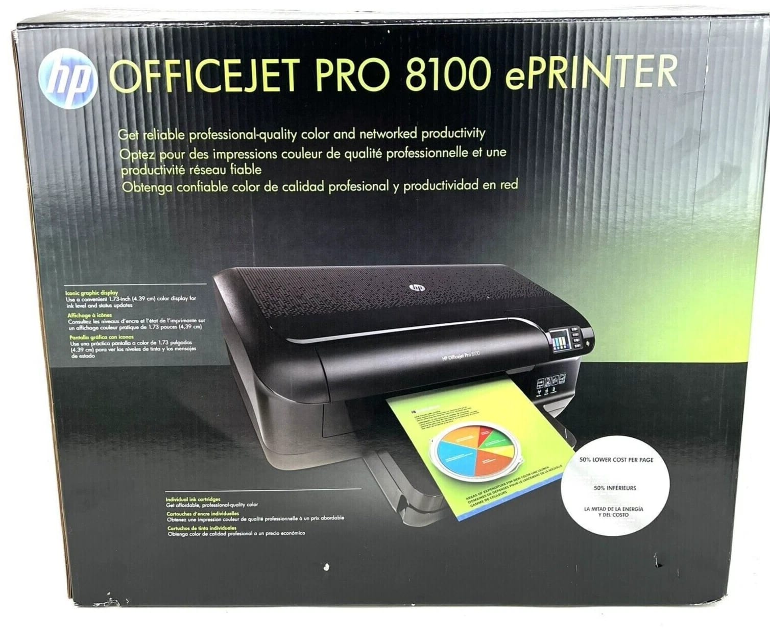 HP Officejet Pro 8100 Printers Open-Box Excellent
