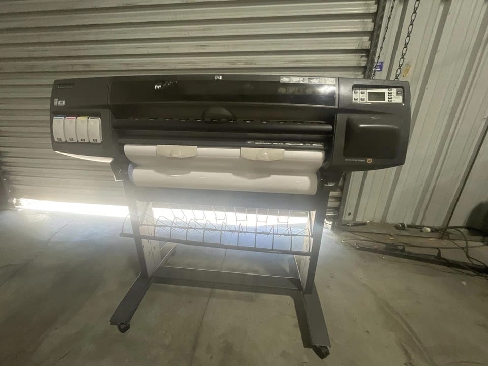 HP Designjet 1055CM Plus Printers For parts or not working