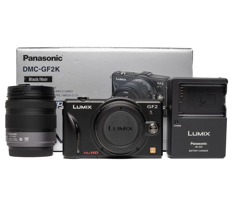 Panasonic LUMIX GF2 Digital Cameras White New Body Only