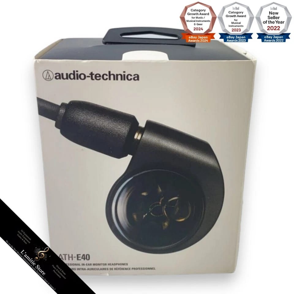 Audio-Technica ATH-E40 Headphones & Earbuds Black New