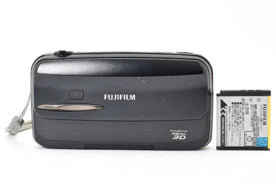 Fujifilm FinePix REAL 3D W3 Digital Cameras Black New Body Only