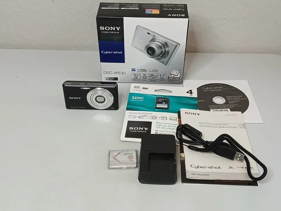 Sony Cyber-shot DSC-W530 Digital Cameras Silver New Body Only