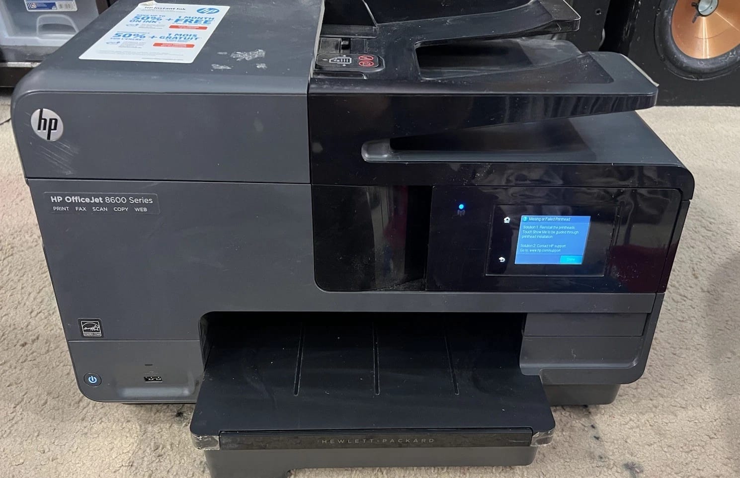 HP Officejet 8600 Series Printers For parts or not working