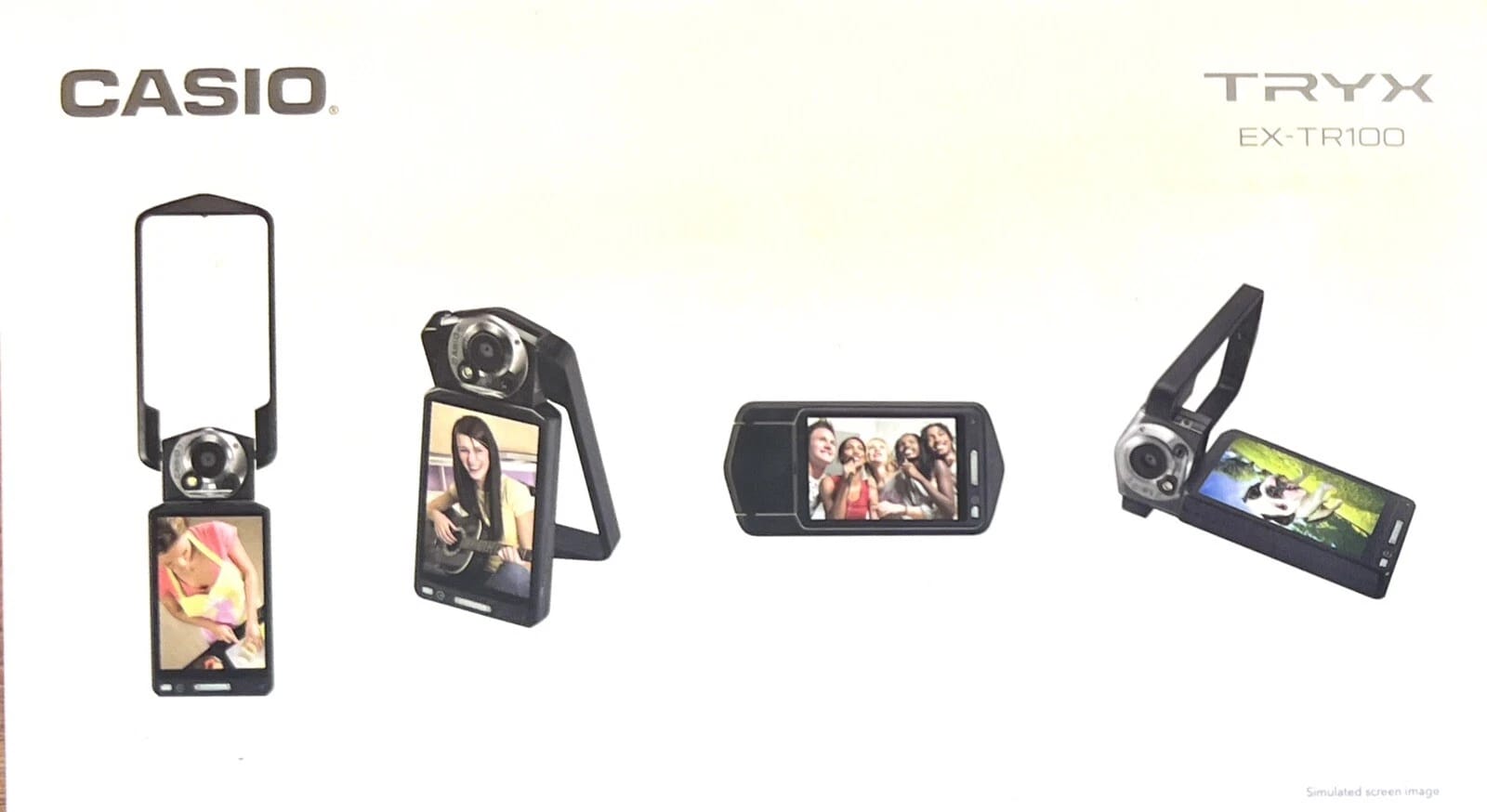 Casio Exilim TRYX EX-TR100 Digital Cameras Black New Body Only
