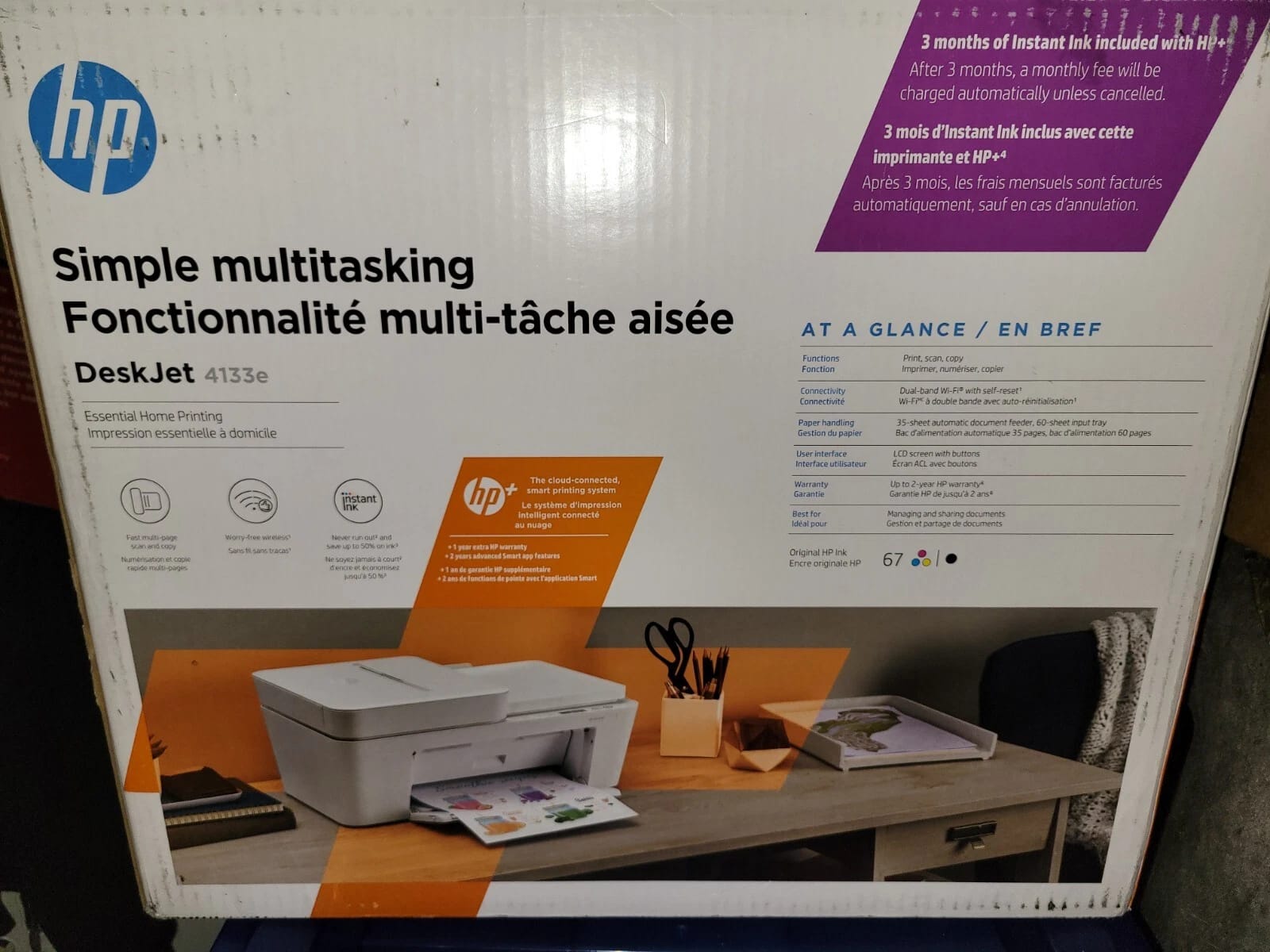 HP DeskJet 4133e Printers New