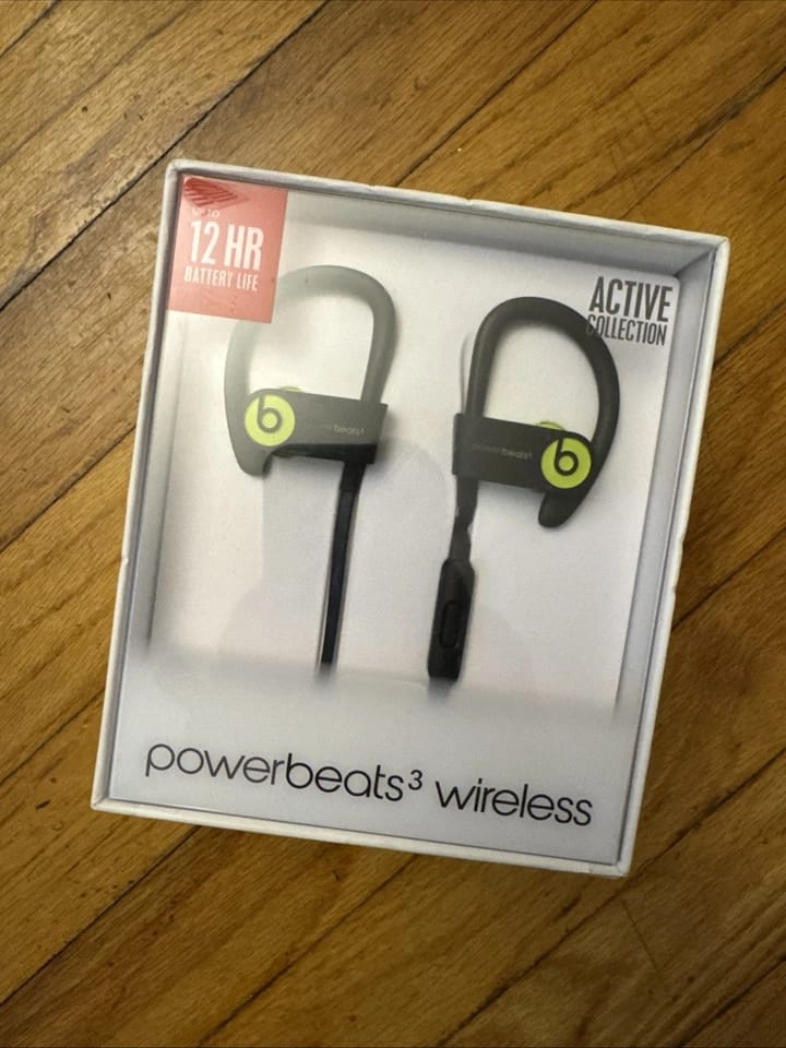 Beats Powerbeats3 Wireless Headphones & Earbuds Black New