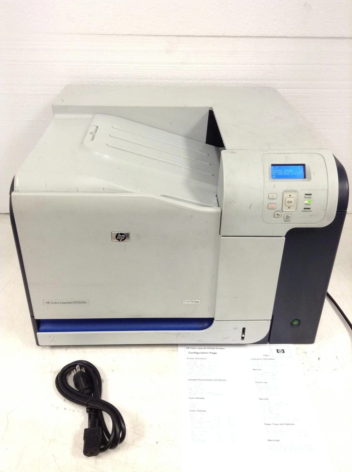 HP Color LaserJet CP3525DN Printers Refurbished - Excellent