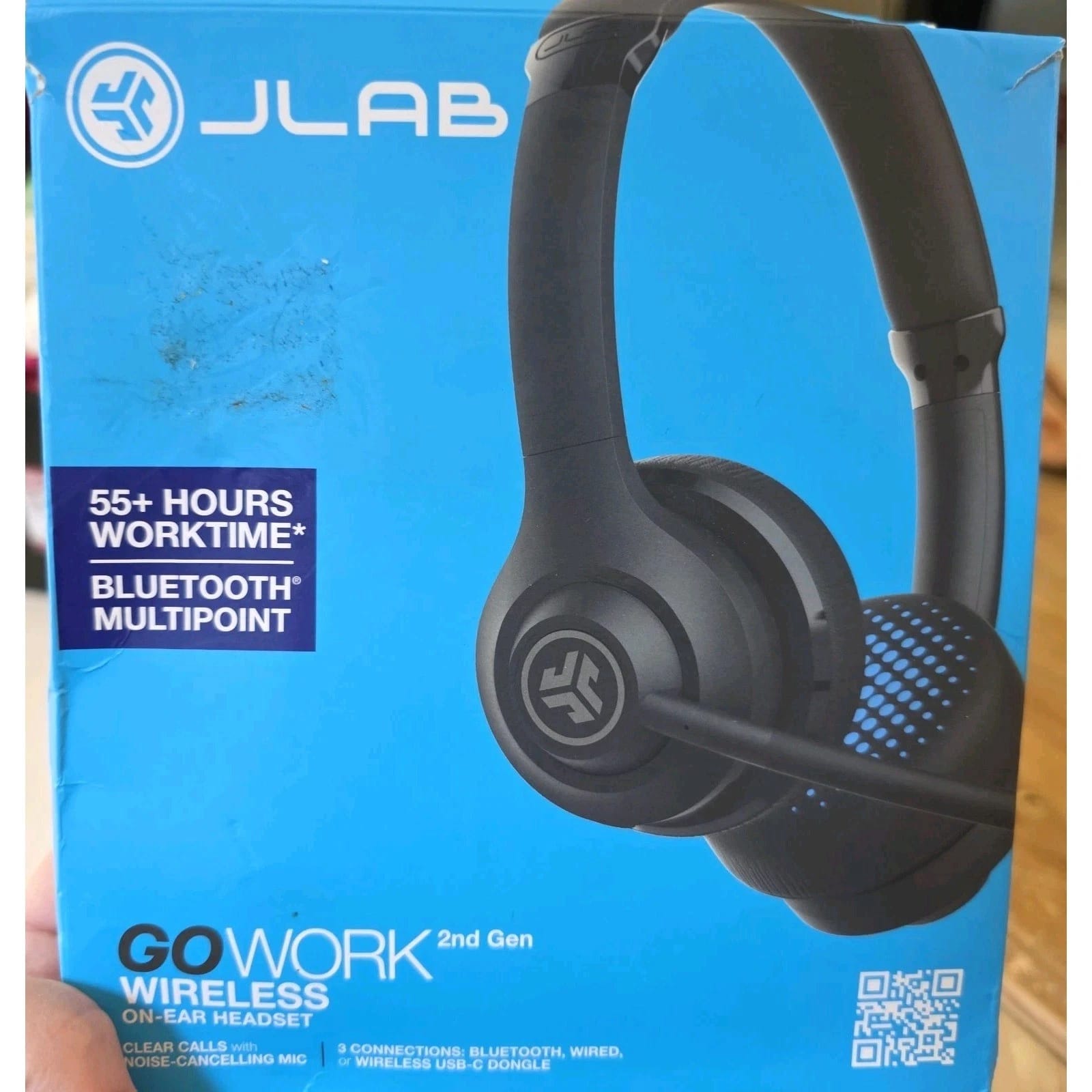 JLab Go Work Headphones & Earbuds Black New