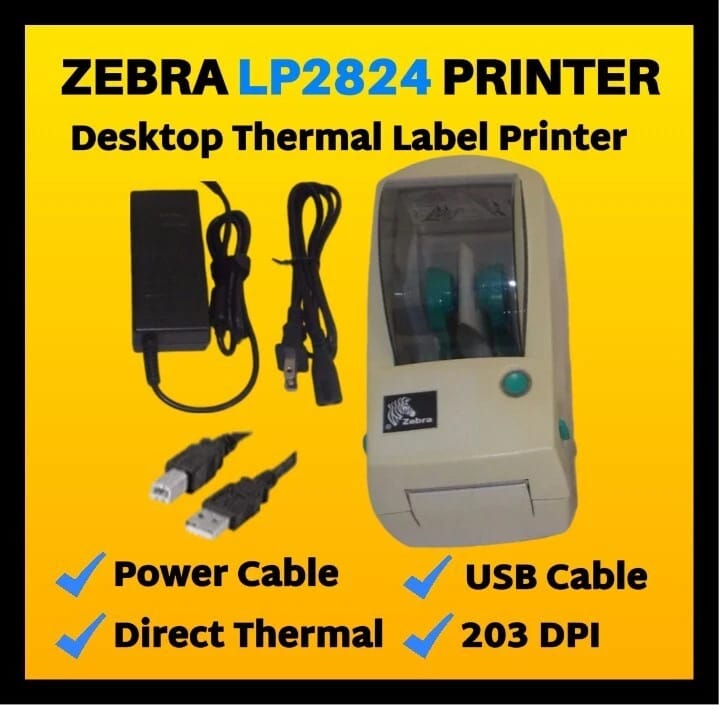 Zebra LP2824 EPL Printers Used - Good