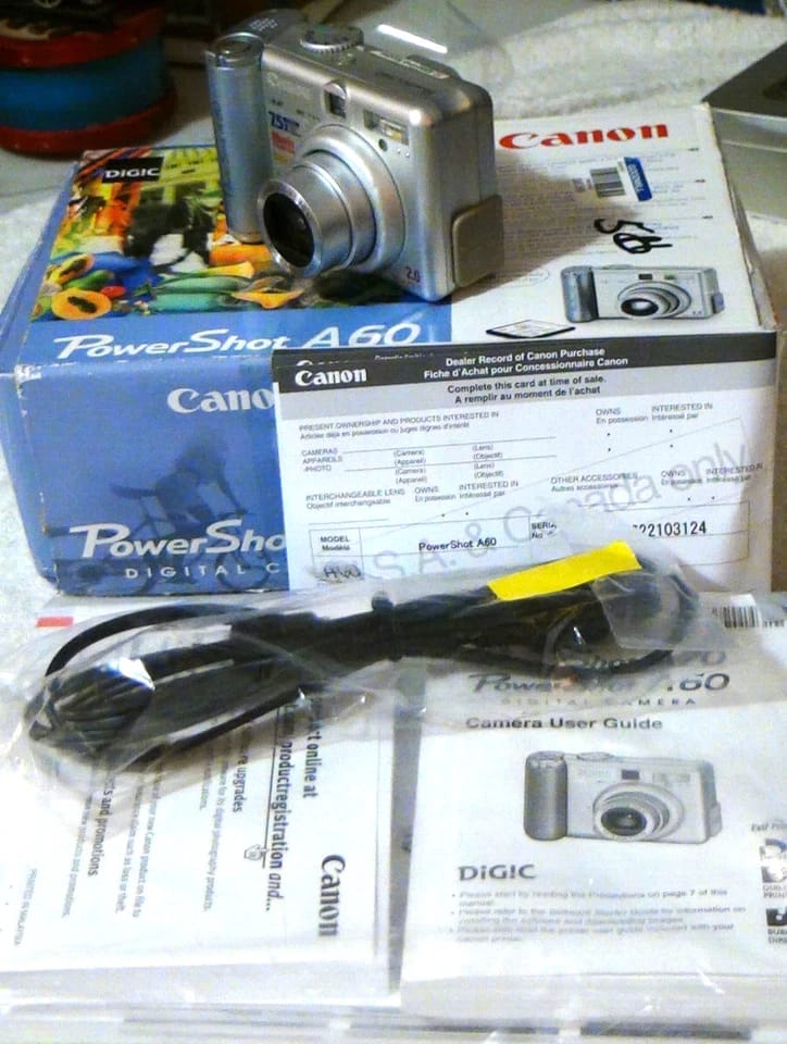 Canon PowerShot A60 Digital Cameras Silver New Body Only