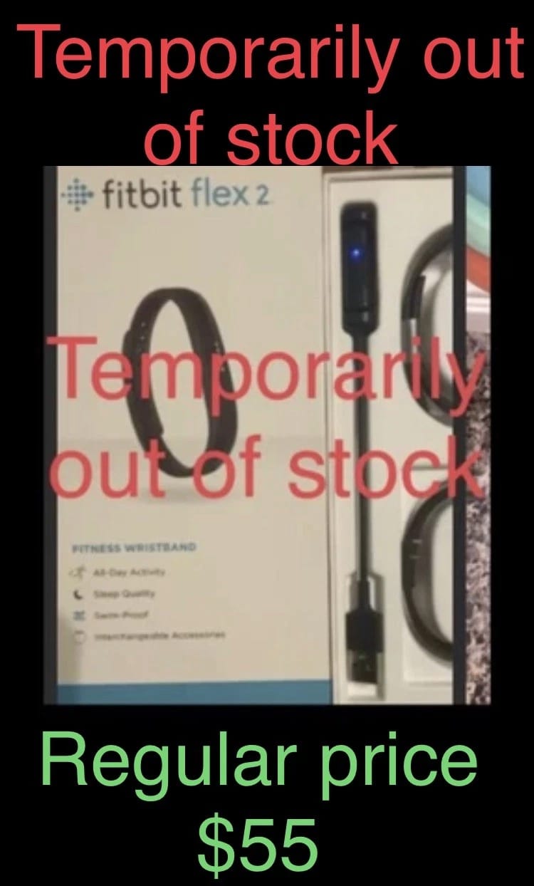 Fitbit Fitbit Flex 2 Smartwatches Black 18mm New