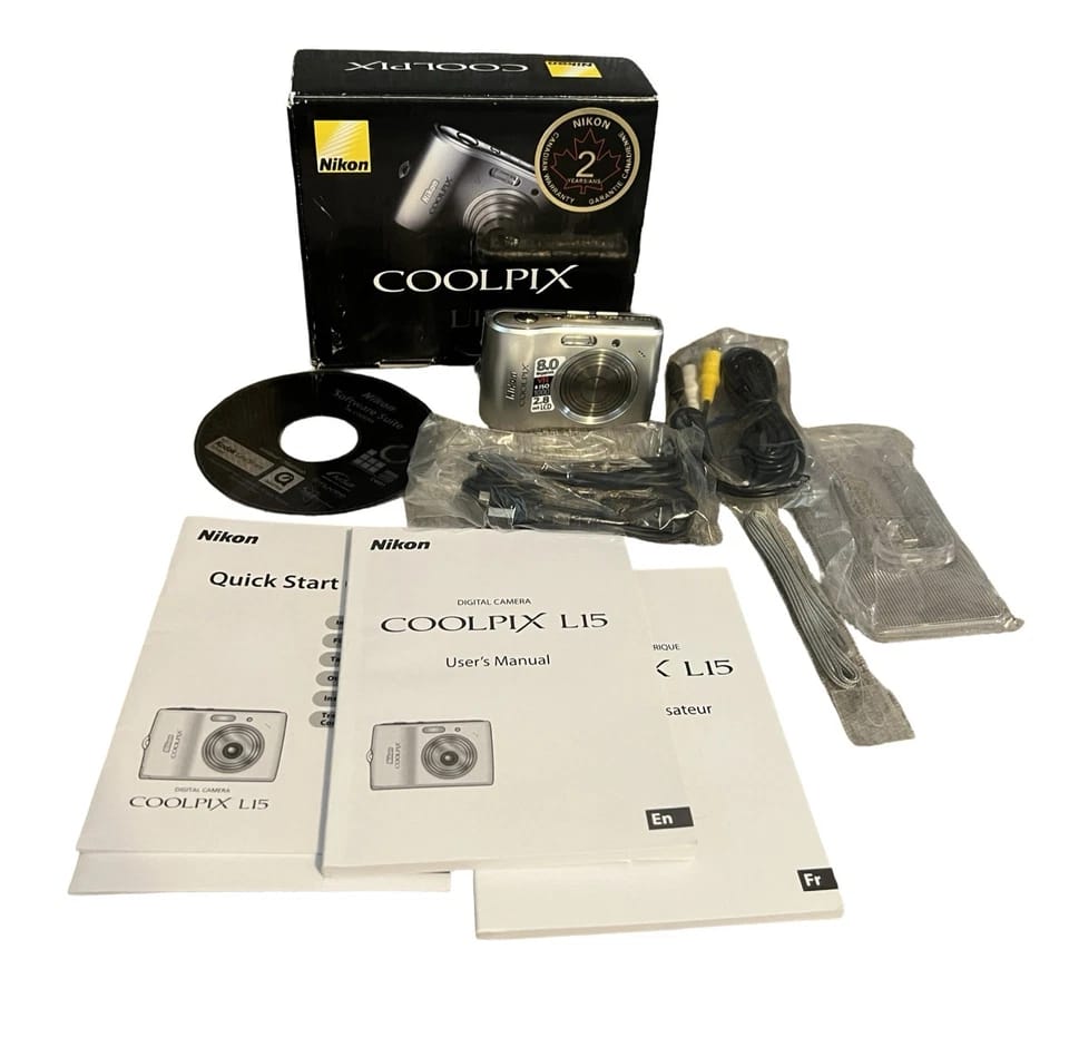 Nikon COOLPIX L15 Digital Cameras Silver New Body Only